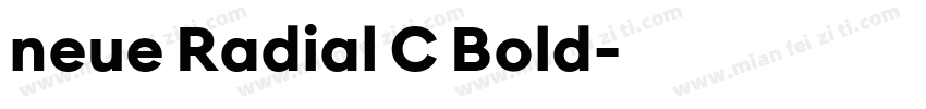 neue Radial C Bold字体转换
